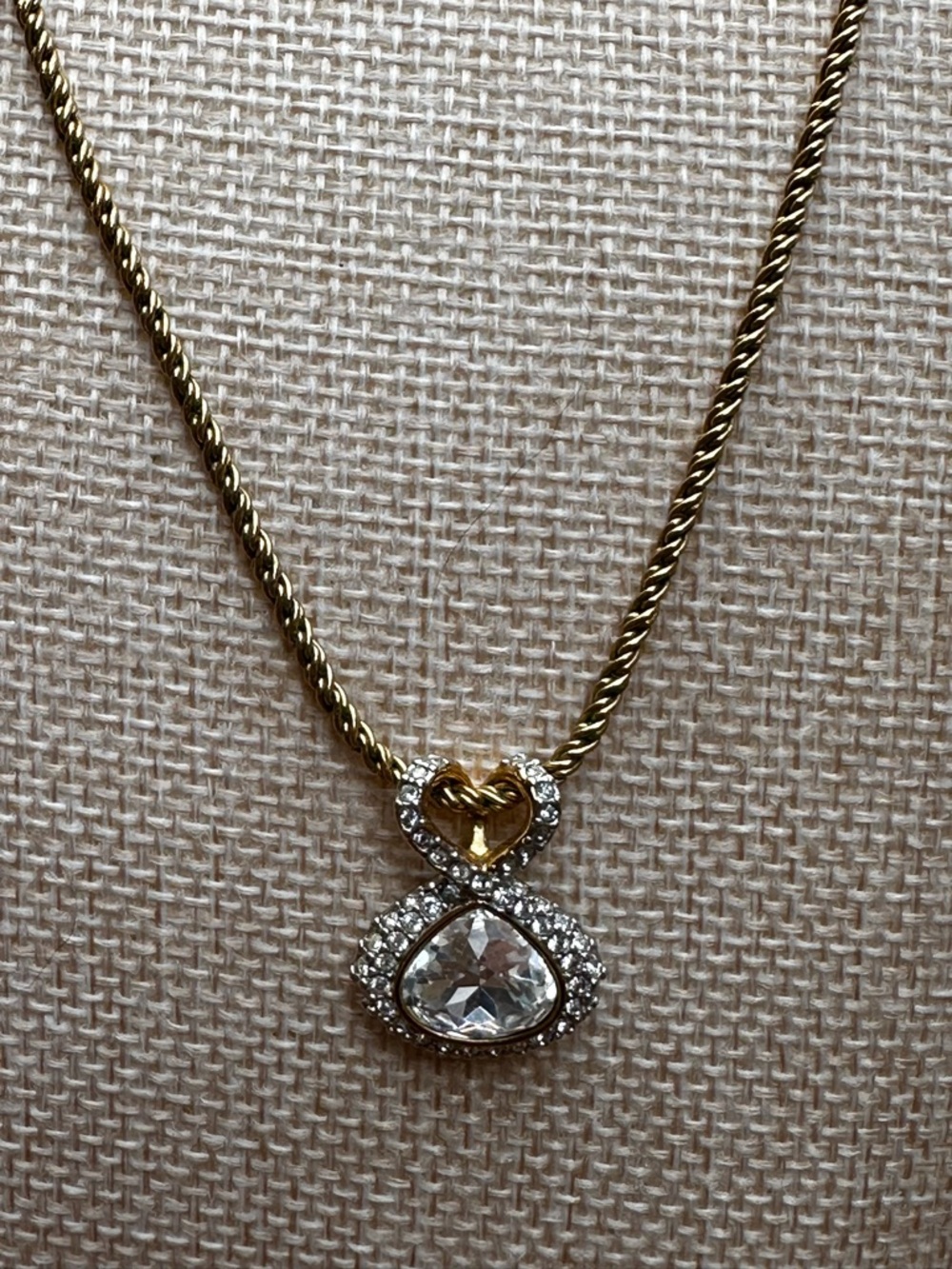 Swarovski Gold-Plated Crystal Heart Pendant Necklace - Picture 6 of 9